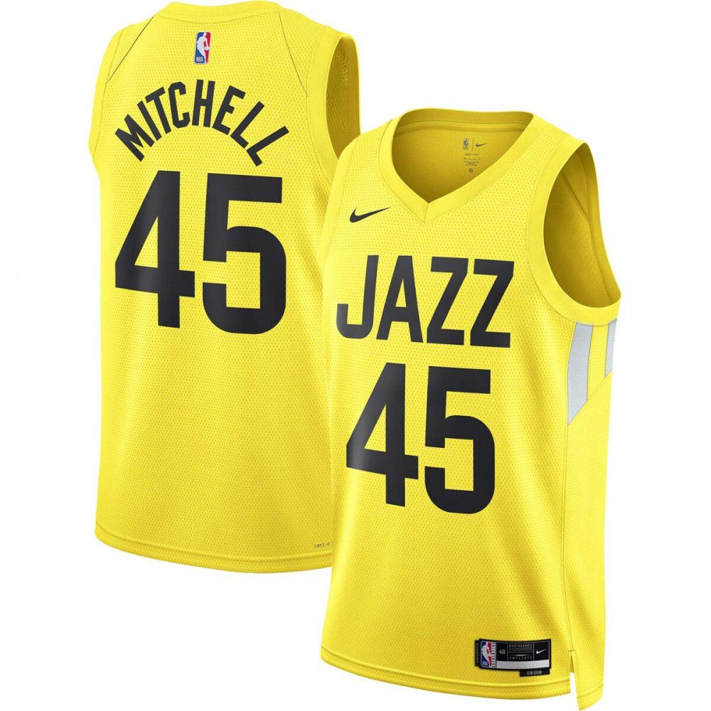 Donovan Mitchell Utah Jazz Unisex 2022/23 Swingman Jersey - Icon Edition - Gold-Pro Kit Vault | Brand New 26/27 Sports Jerseys